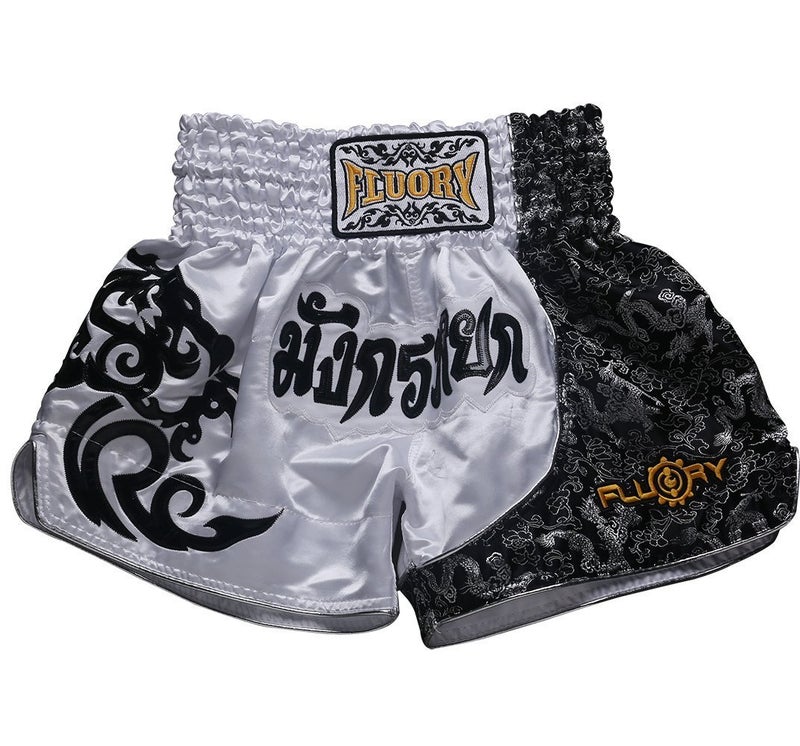FLUORY Muay Thai Fight Shorts,MMA Shorts Clothing Training Cage Fighting Grappling Martial Arts Kickboxing Shorts Clothing - Image 1